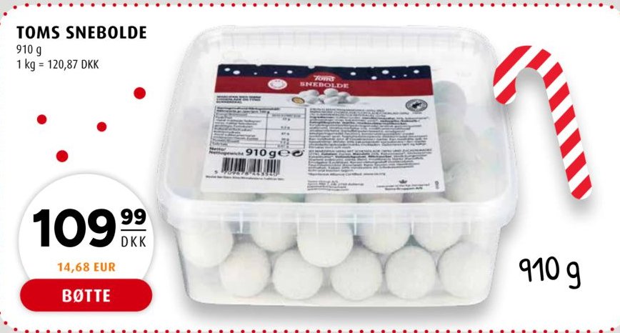 TOMS SNEBOLDE 910 g – Scandinavian Park