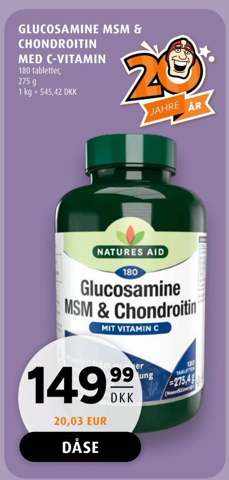 GLUCOSAMINE MSM & CHONDROITIN MED C-VITAMIN – Scandinavian Park