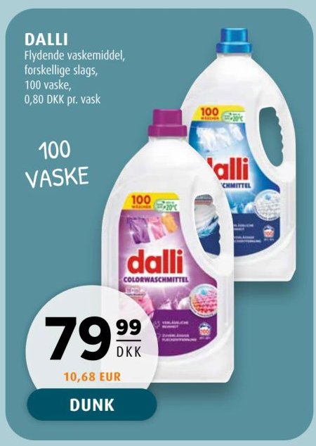 Dalli Flydende vaskemiddel, 100 VASKE – Scandinavian Park