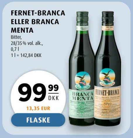 FERNET-BRANCA ELLER BRANCA MENTA – Scandinavian Park