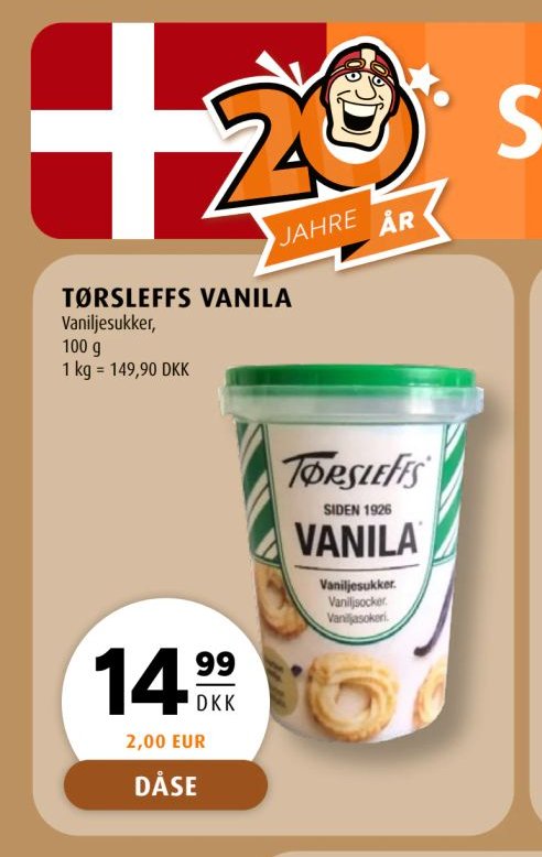 TØRSLEFFS VANILA – Scandinavian Park
