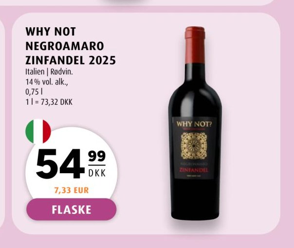 WHY NOT NEGROAMARO ZINFANDEL 2025 – Scandinavian Park