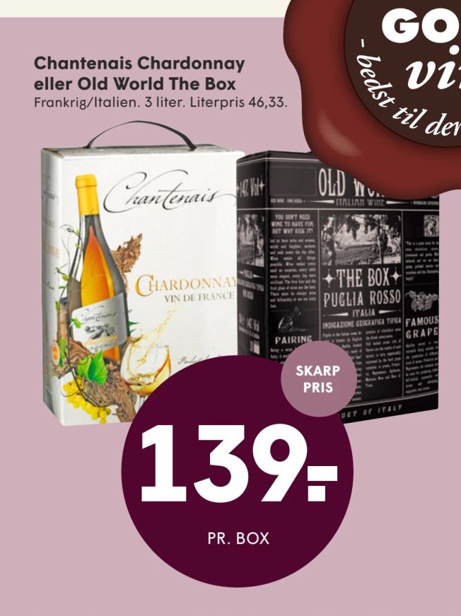 Chardonnay eller Red The Box – Spar