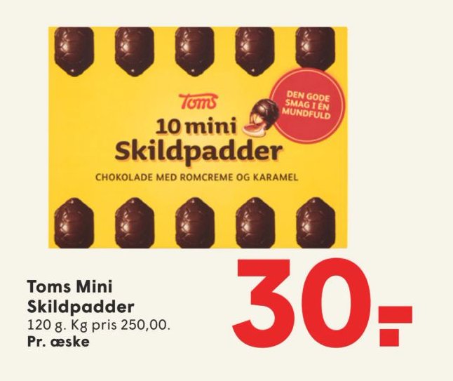 Toms Mini Skildpadder 120 g. – Spar