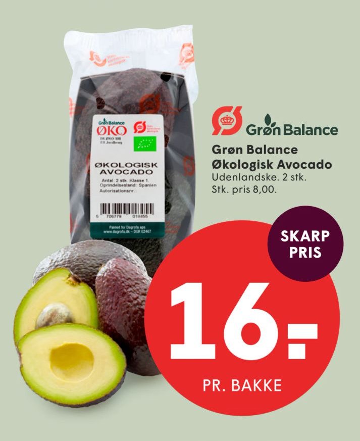 Grøn Balance Økologisk Avocado – Spar