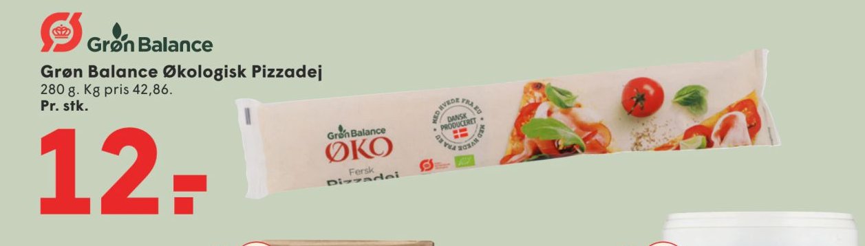Grøn Balance Økologisk Pizzadej 280 g – Spar