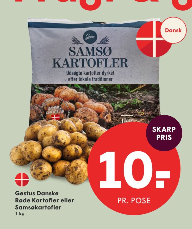 Gestus Danske Røde Kartofler eller Samsøkartofler 1 kg. – Spar