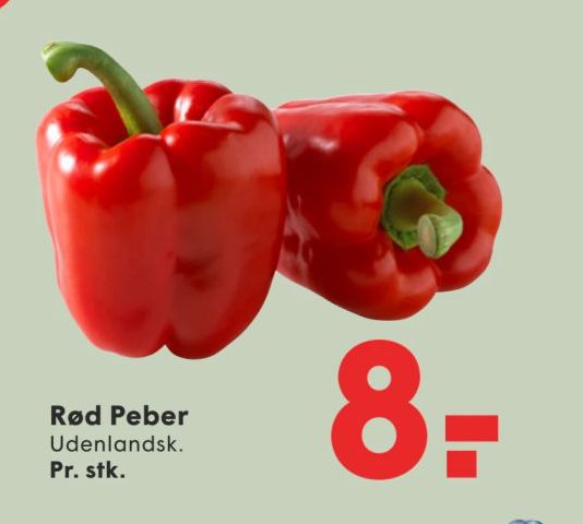 Rød Peber Udenlandsk. Pr. stk. – Spar
