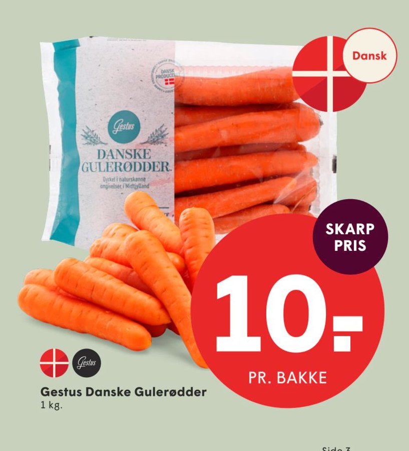 Gestus Danske Gulerødder 1 kg. – Spar