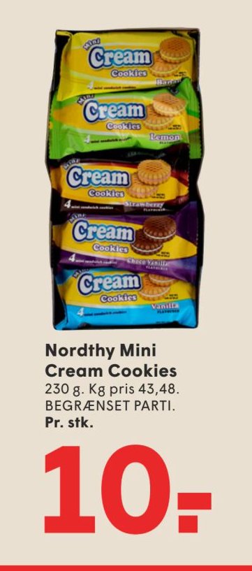 Nordthy Mini Cream Cookies 230 g – Spar