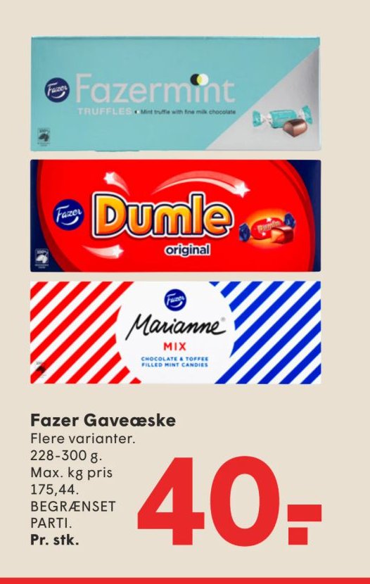Fazer Gaveæske Flere varianter. 228-300 g – Spar