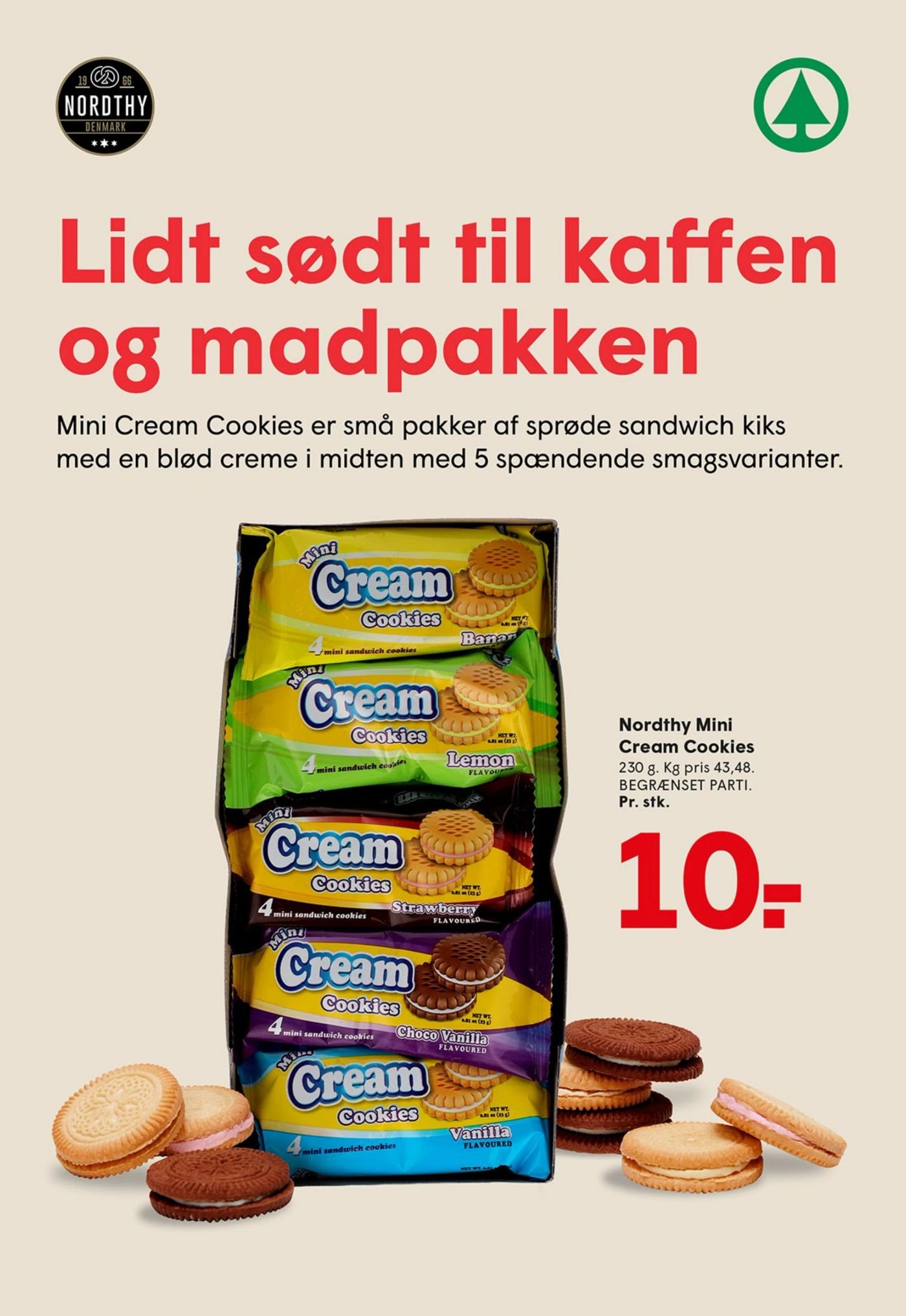 Nordthy Mini Cream Cookies 230 g – Spar