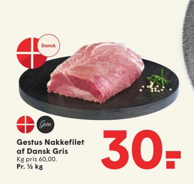 Gestus Nakkefilet af Dansk Gris – Spar