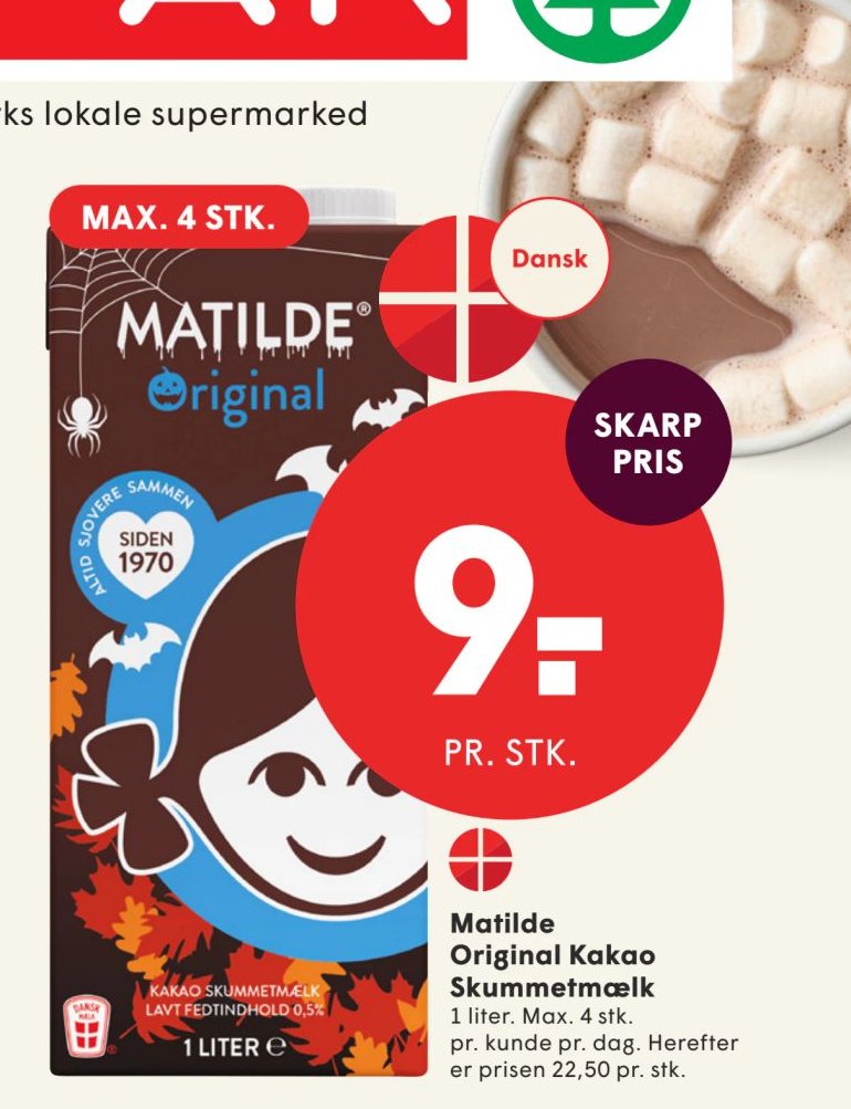 Matilde Original Kakao Skummetmælk – Spar