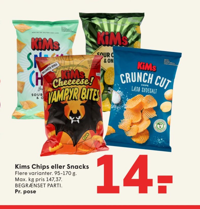 Kims Chips eller Snacks – Spar