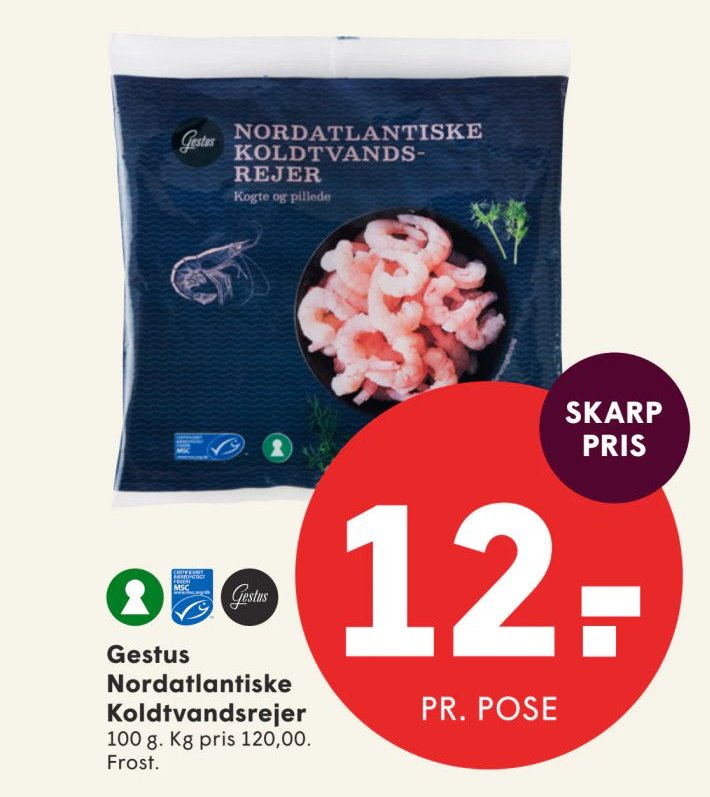 Gestus Nordatlantiske Koldtvandsrejer – Spar