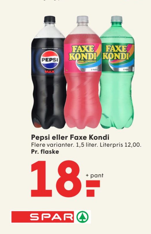 Pepsi eller Faxe Kondi – Spar