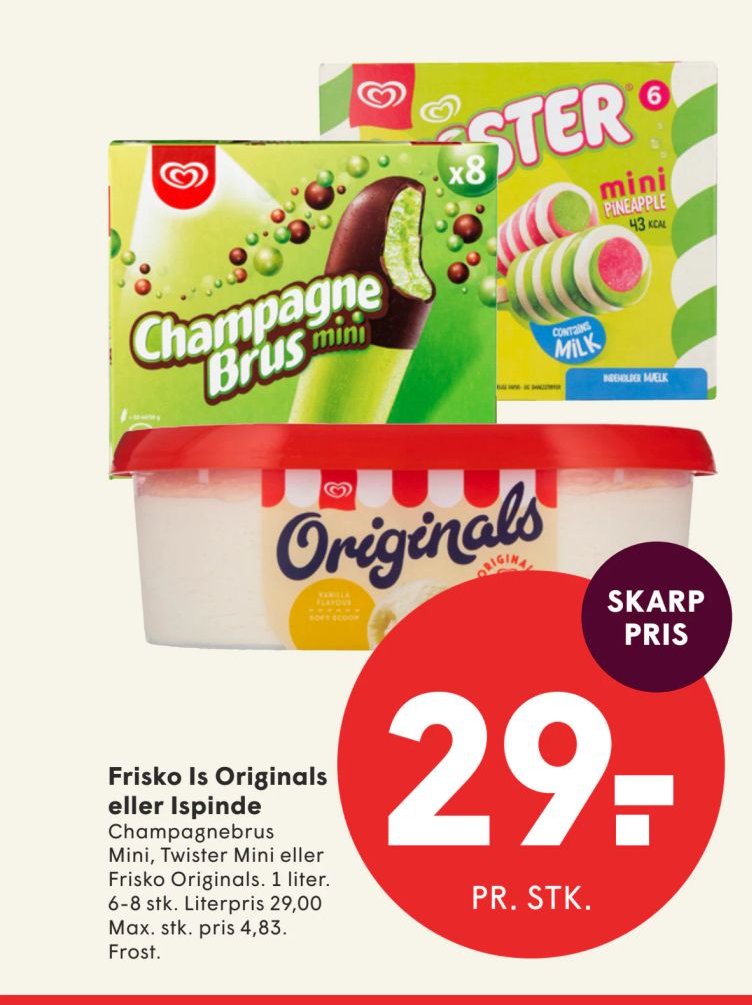 Frisko Is Originals eller Ispinde – Spar