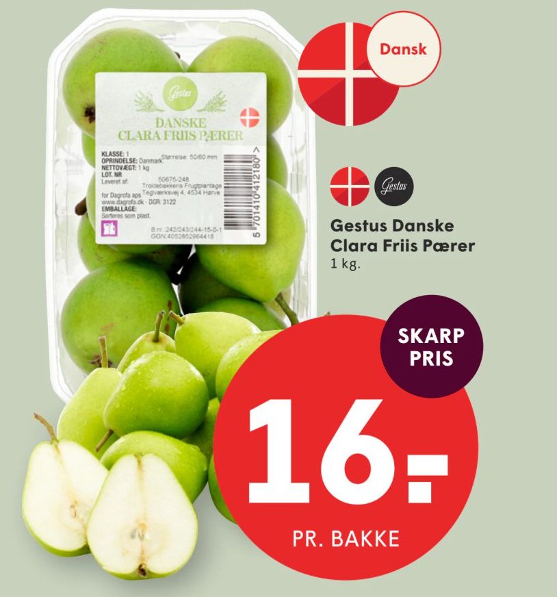 Gestus Danske Clara Friis Pærer – Spar
