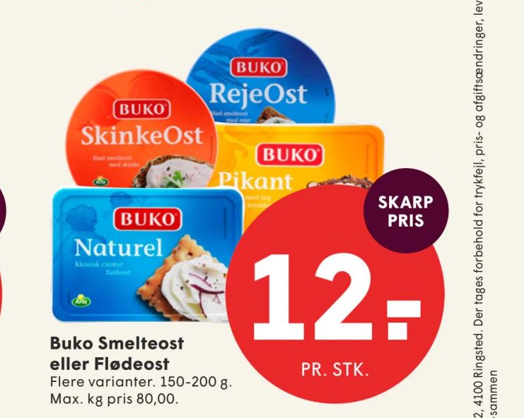 Buko Smelteost eller Flødeost – Spar