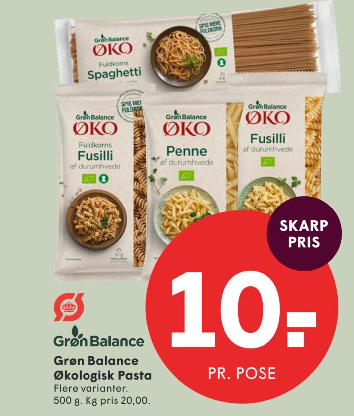 Grøn Balance Økologisk Pasta – Spar