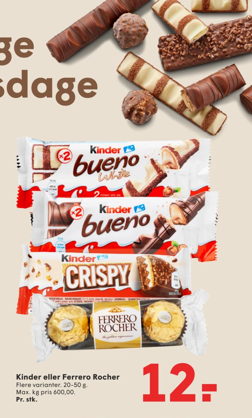 Kinder eller Ferrero Rocher – Spar