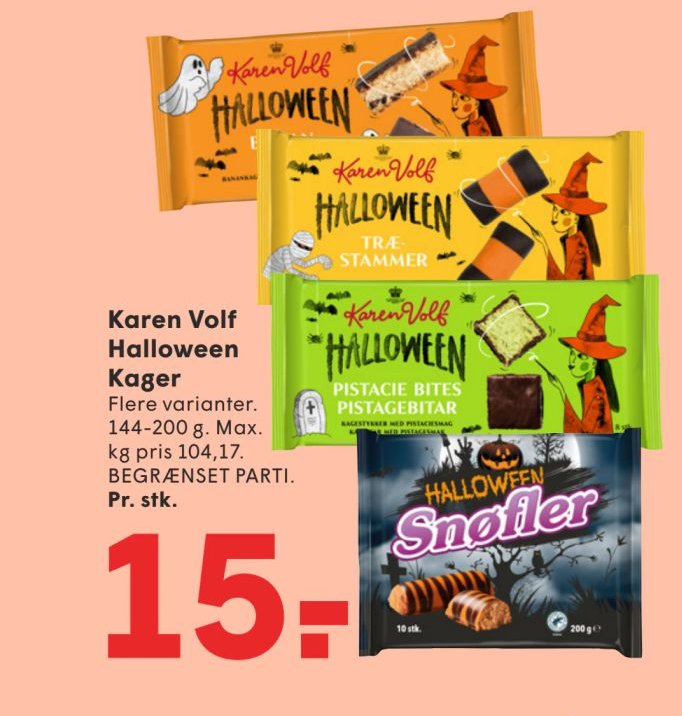 Karen Volf Halloween Kager – Spar