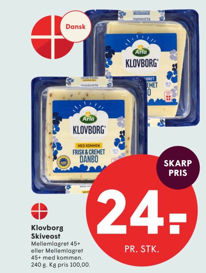 Klovborg Skiveost – Spar