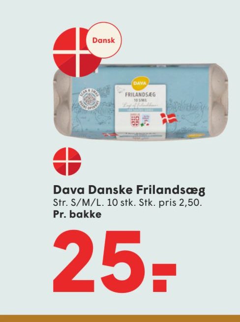 Dava Danske Frilandsæg – Spar