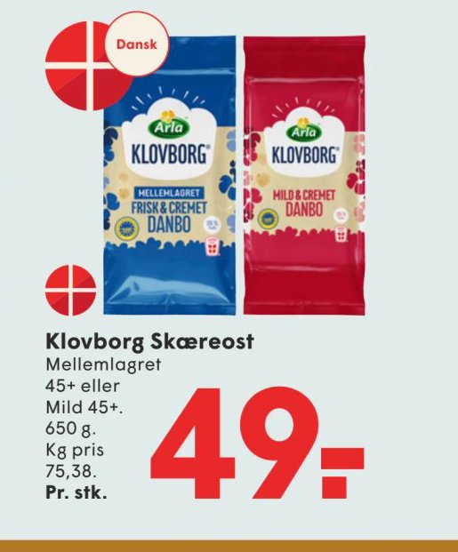 Klovborg Skæreost – Spar