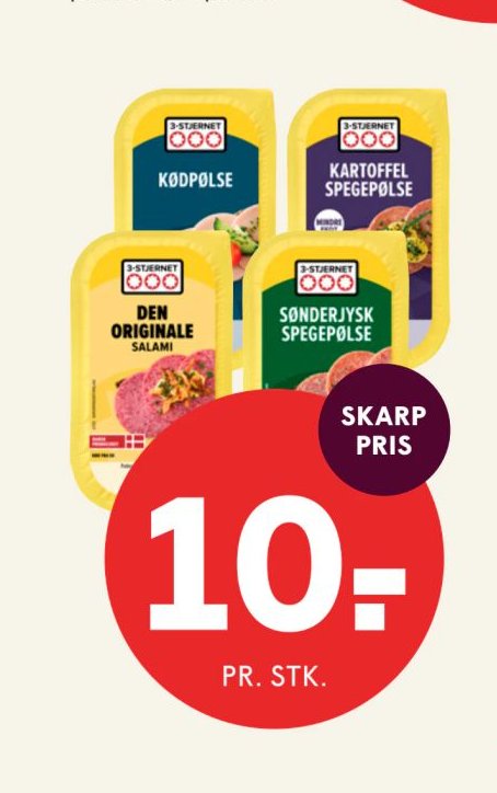 3-Stjernet Pålæg – Spar