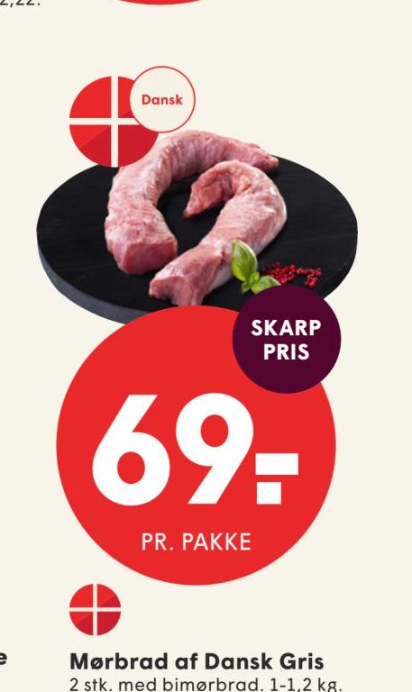 Mørbrad af Dansk Gris – Spar