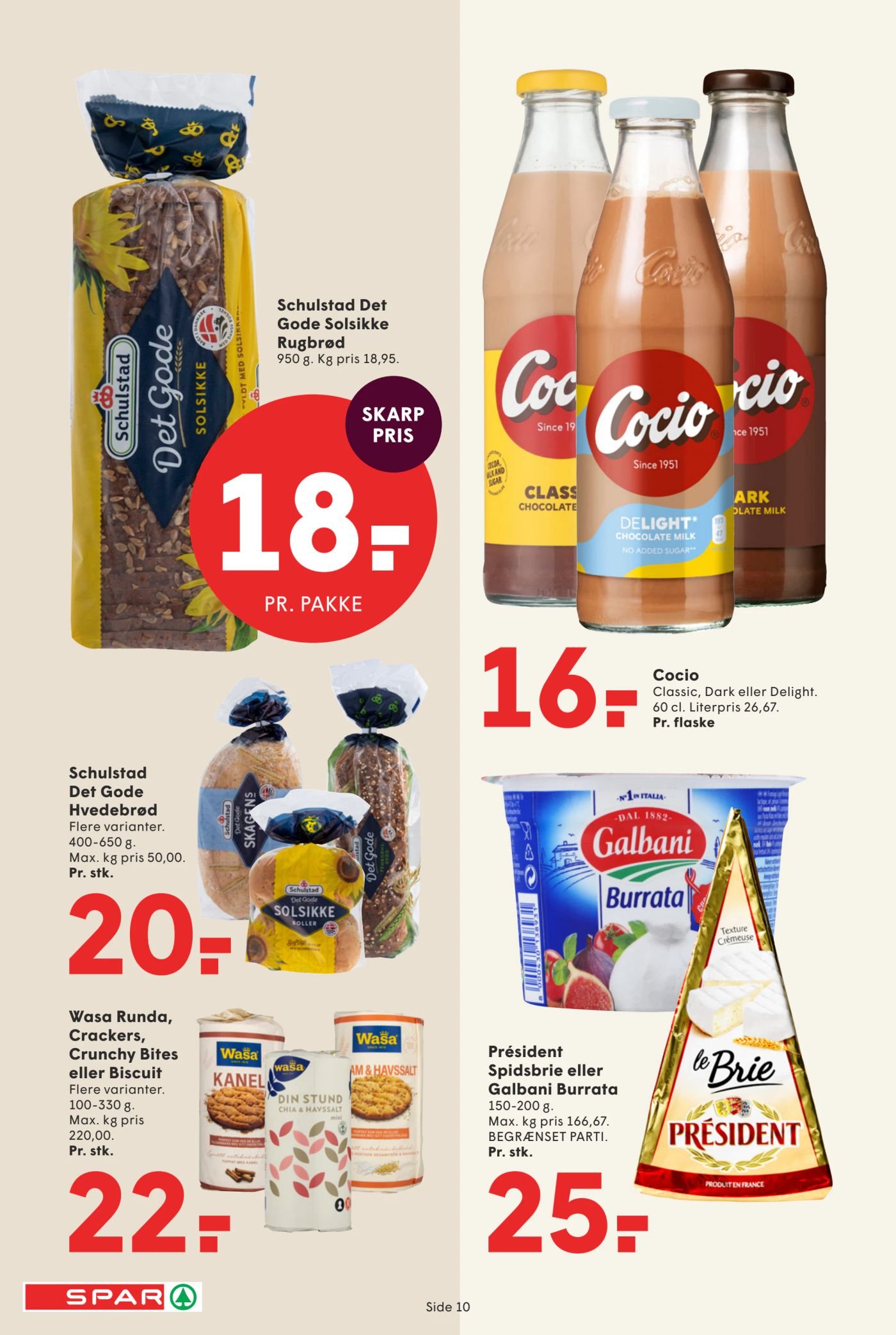 Wasa Runda, Crackers, Crunchy Bites eller Biscuit – Spar