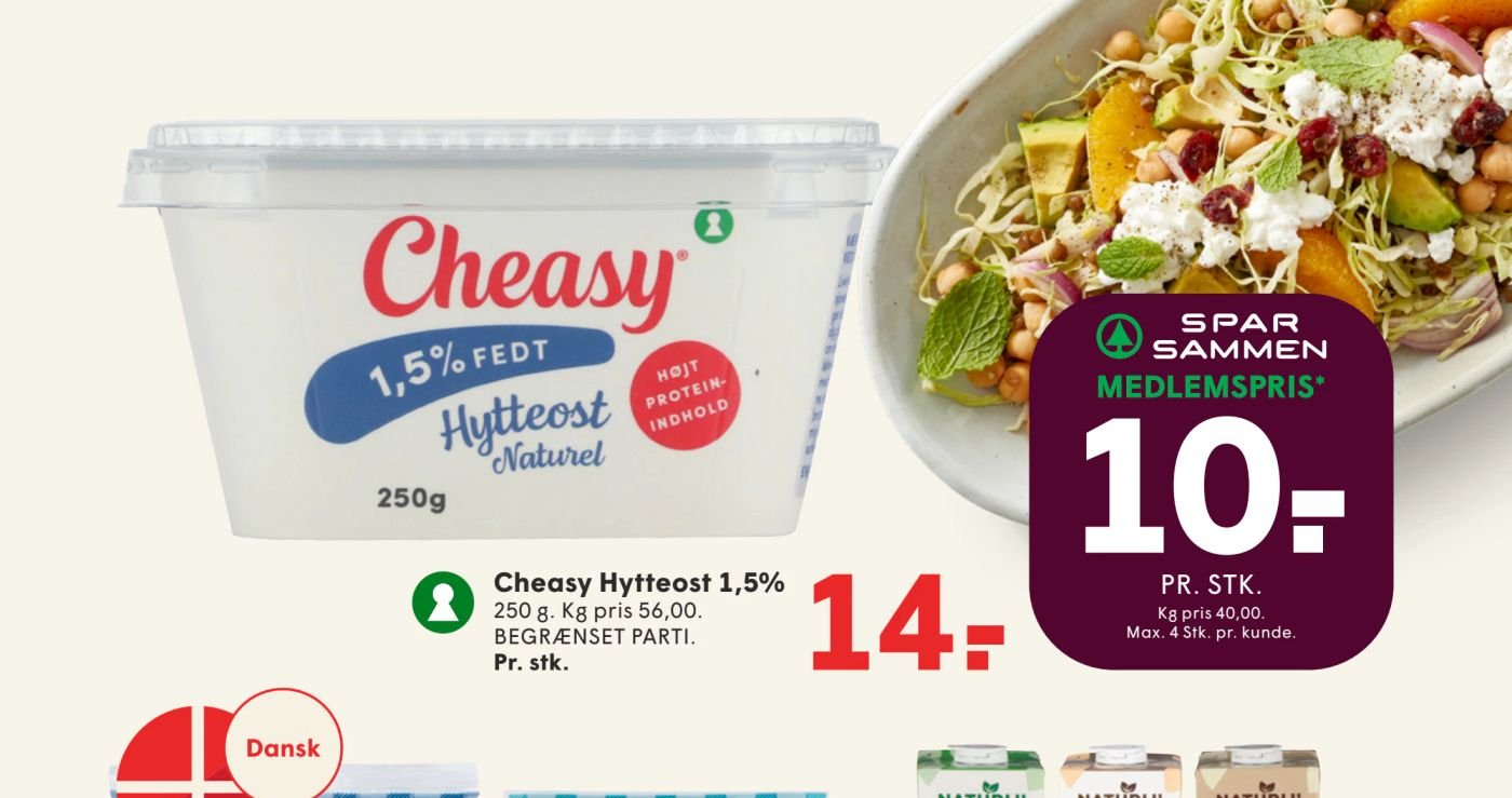 Cheasy Hytteost 1,5% – Spar