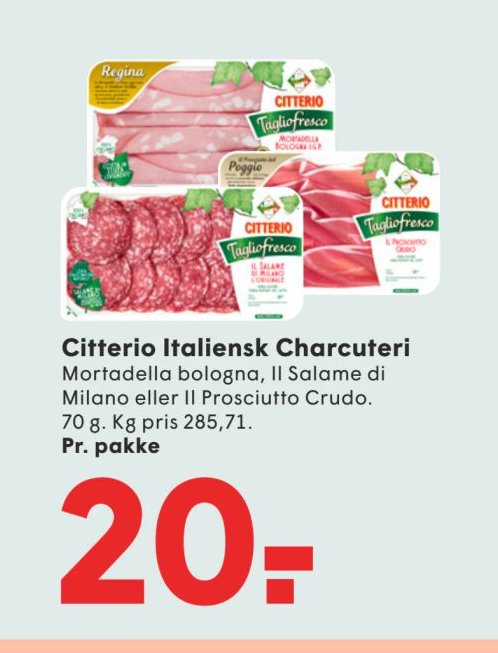 Citterio Italiensk Charcuteri – Spar