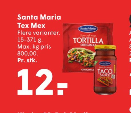 Santa Maria Tex Mex – Spar