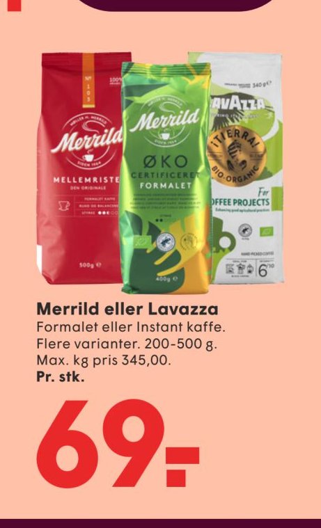 Merrild eller Lavazza – Spar