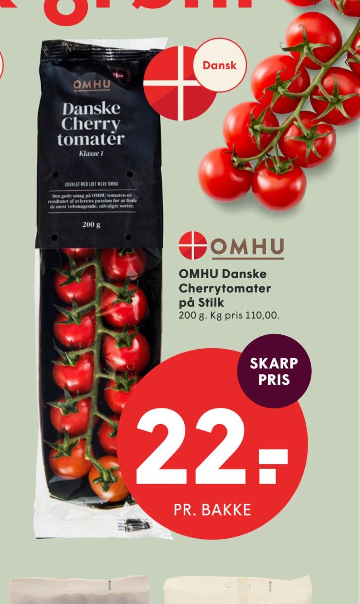 OMHU Danske Cherrytomater på Stilk – Spar
