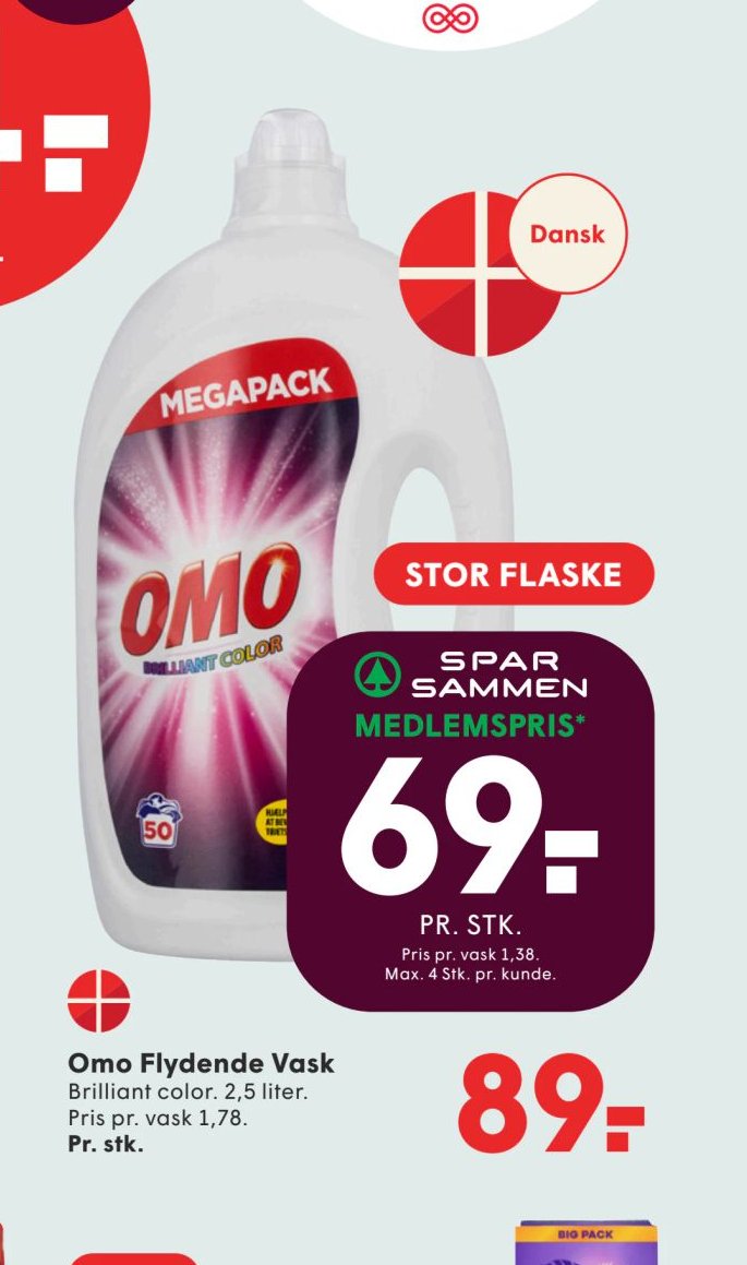 Omo Flydende Vask – Spar