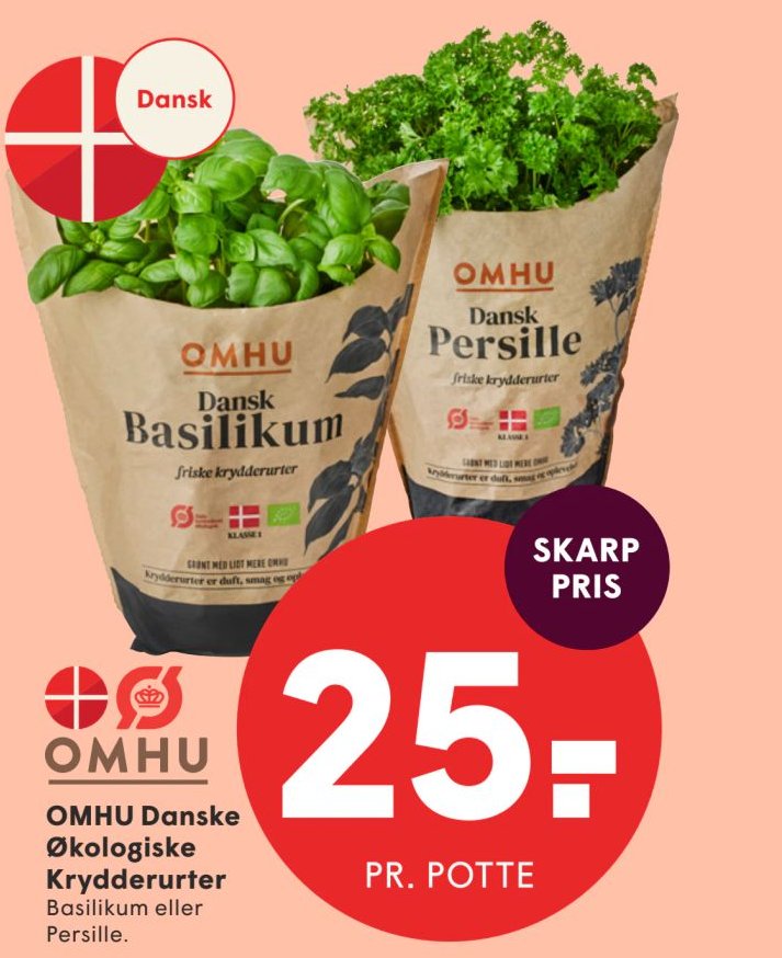 OMHU Danske Økologiske Krydderurter – Spar