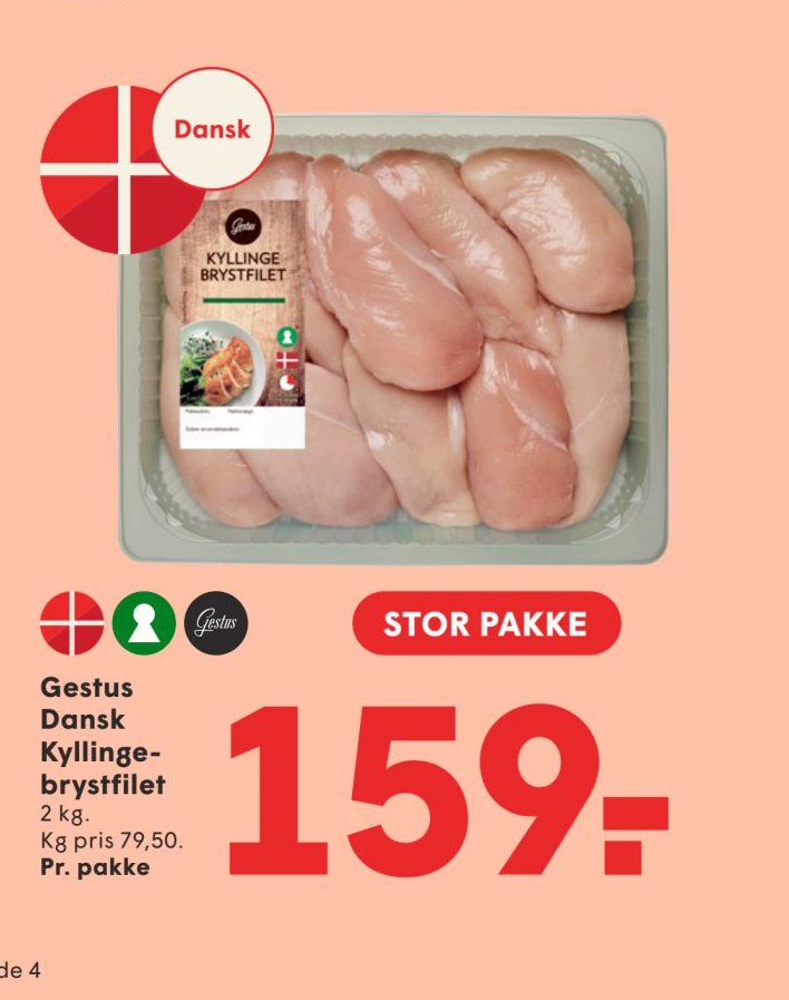 Gestus Dansk Kyllingebrystfilet – Spar