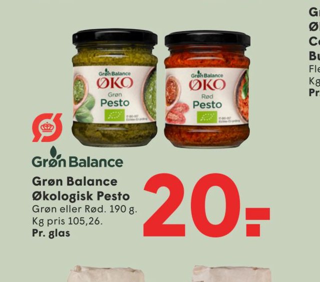 Grøn Balance Økologisk Pesto – Spar