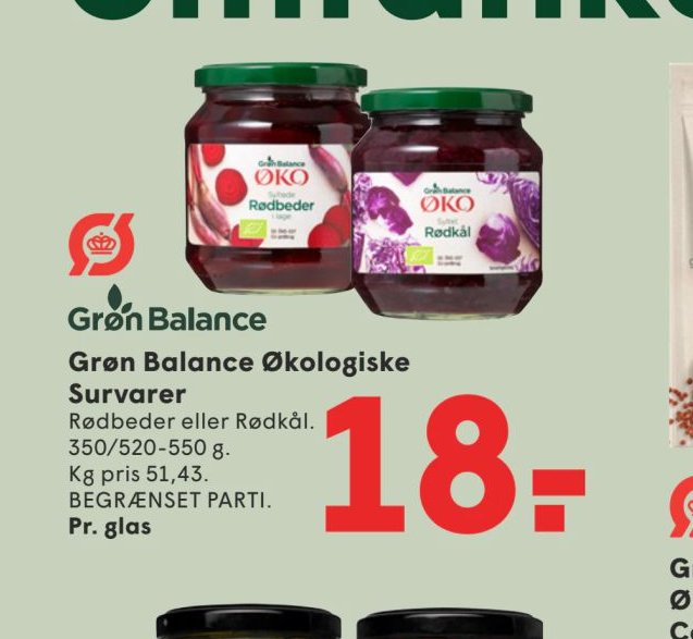 Grøn Balance Økologiske Survarer – Spar