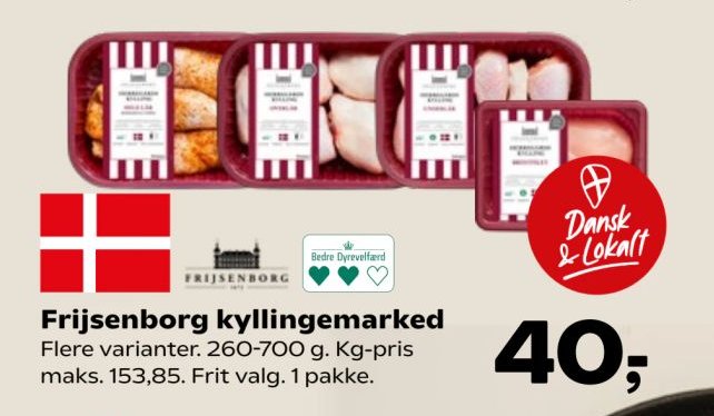 Frijsenborg kyllingemarked Flere varianter. 260-700 g – SuperBrugsen