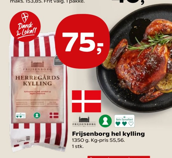 Frijsenborg hel kylling 1350 g – SuperBrugsen