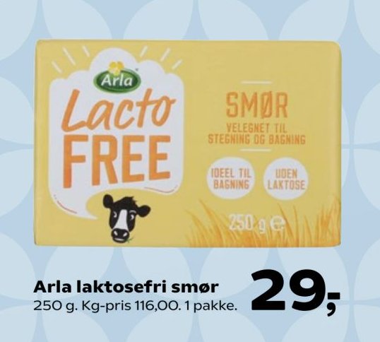 Arla laktosefri smør 250 g – SuperBrugsen