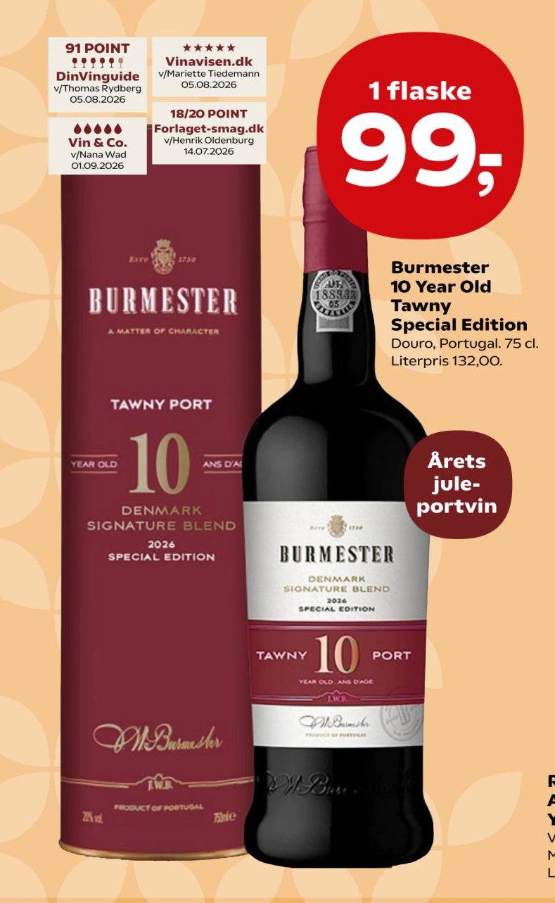 Burmester 10 Year Old Tawny Special Edition Douro, Portugal. 75 cl. – SuperBrugsen