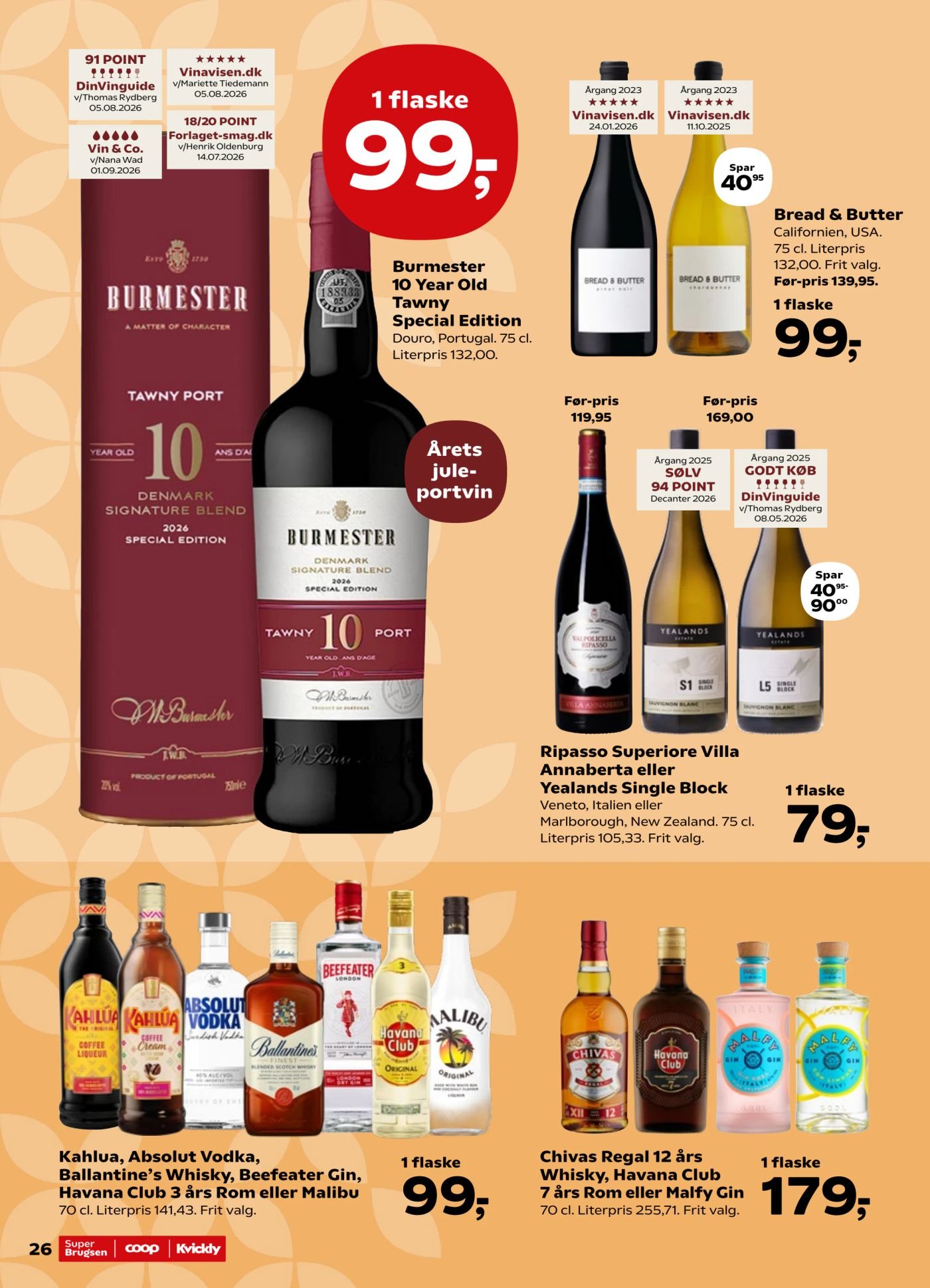 Bread & Butter Californien, USA. 75 cl. Literpris 132,00. Frit valg. – SuperBrugsen