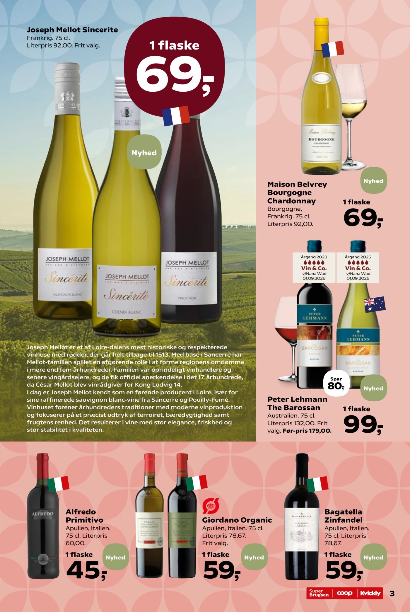 Giordano Organic Apulien, Italien. 75 cl. Literpris 78,67. Frit valg. – SuperBrugsen