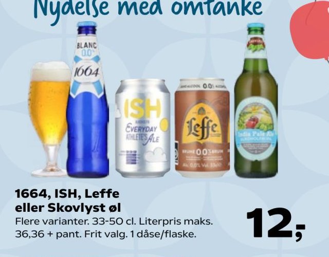 1664, ISH, Leffe eller Skovlyst øl – SuperBrugsen